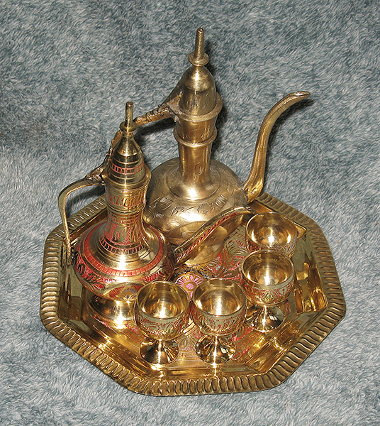 Brass Tea Set Complete2 View